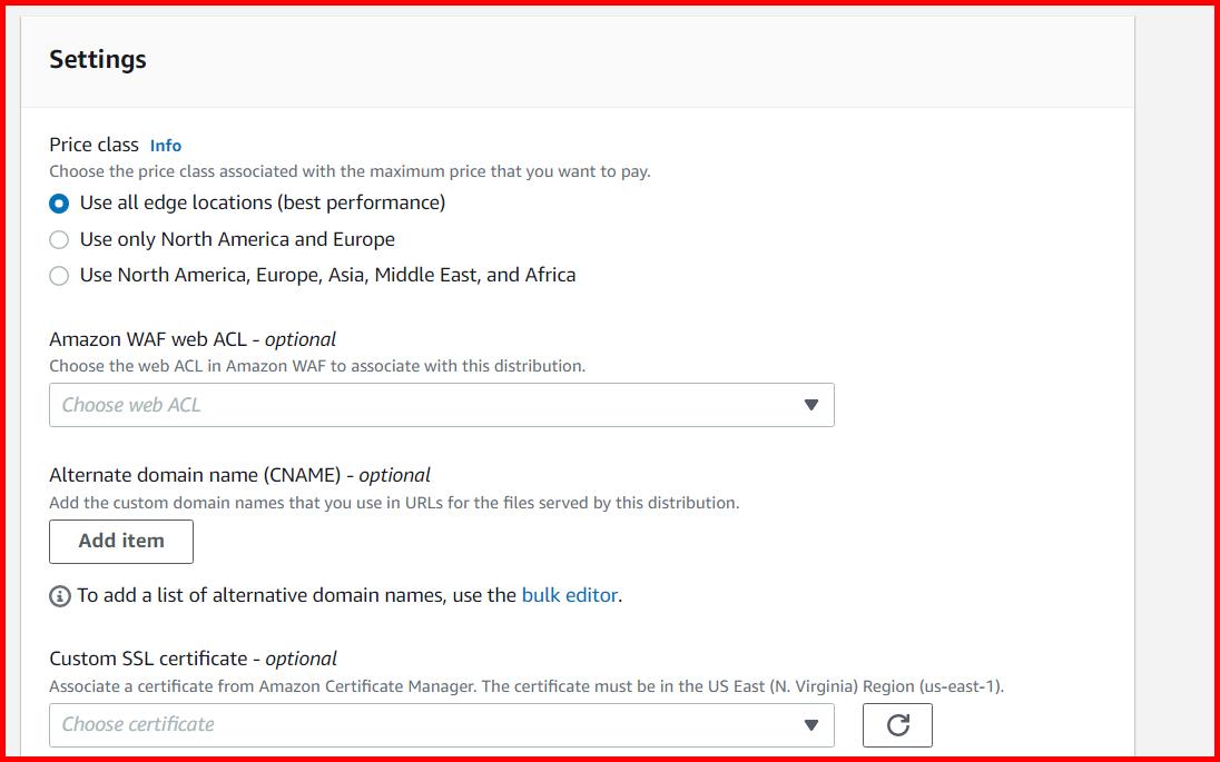Picture showing where the ACL is applied on cloudfront